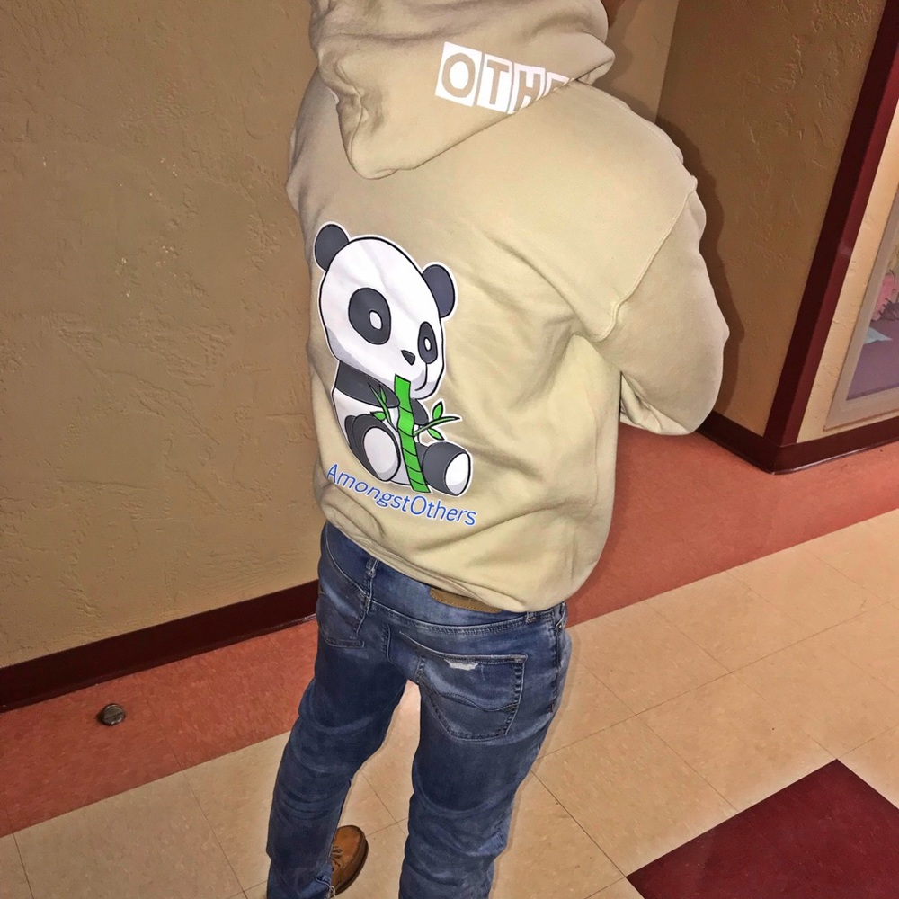 Amongstothers hoodie cream color